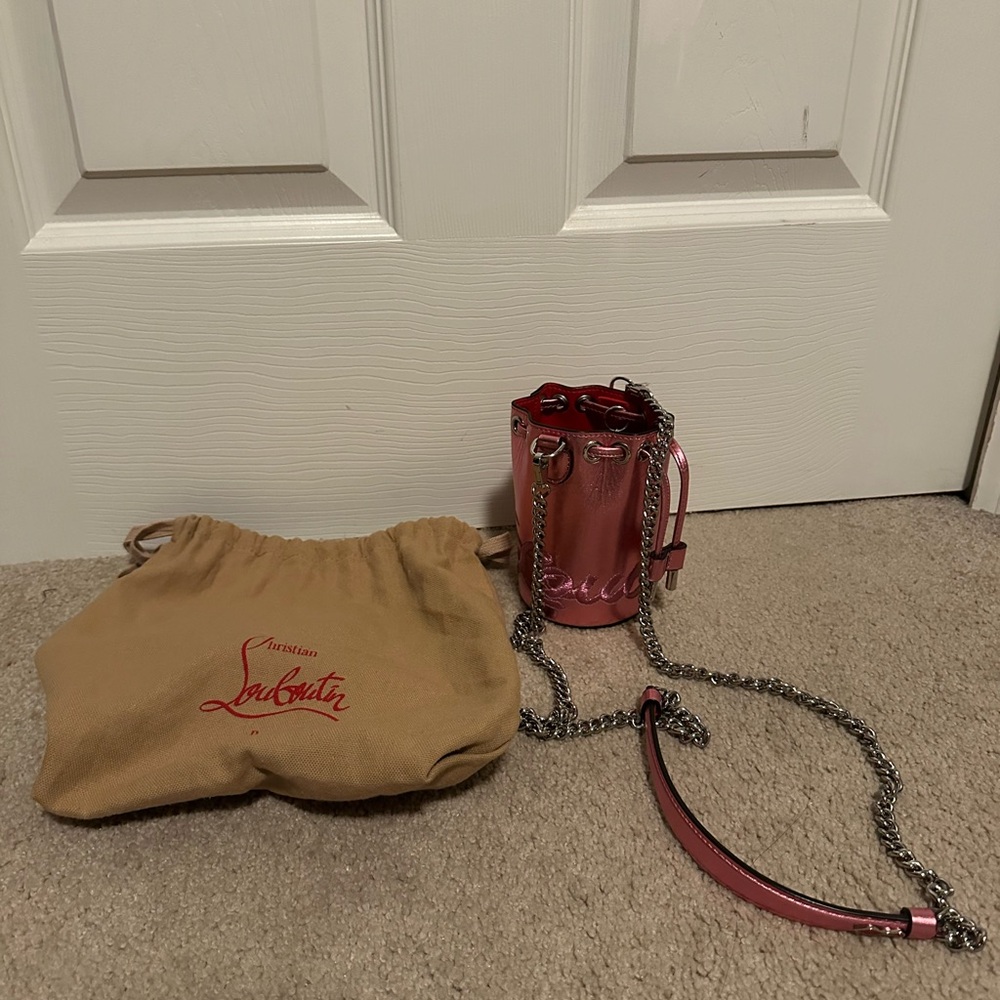 Christian Louboutin Metallic Pink Mini Bag